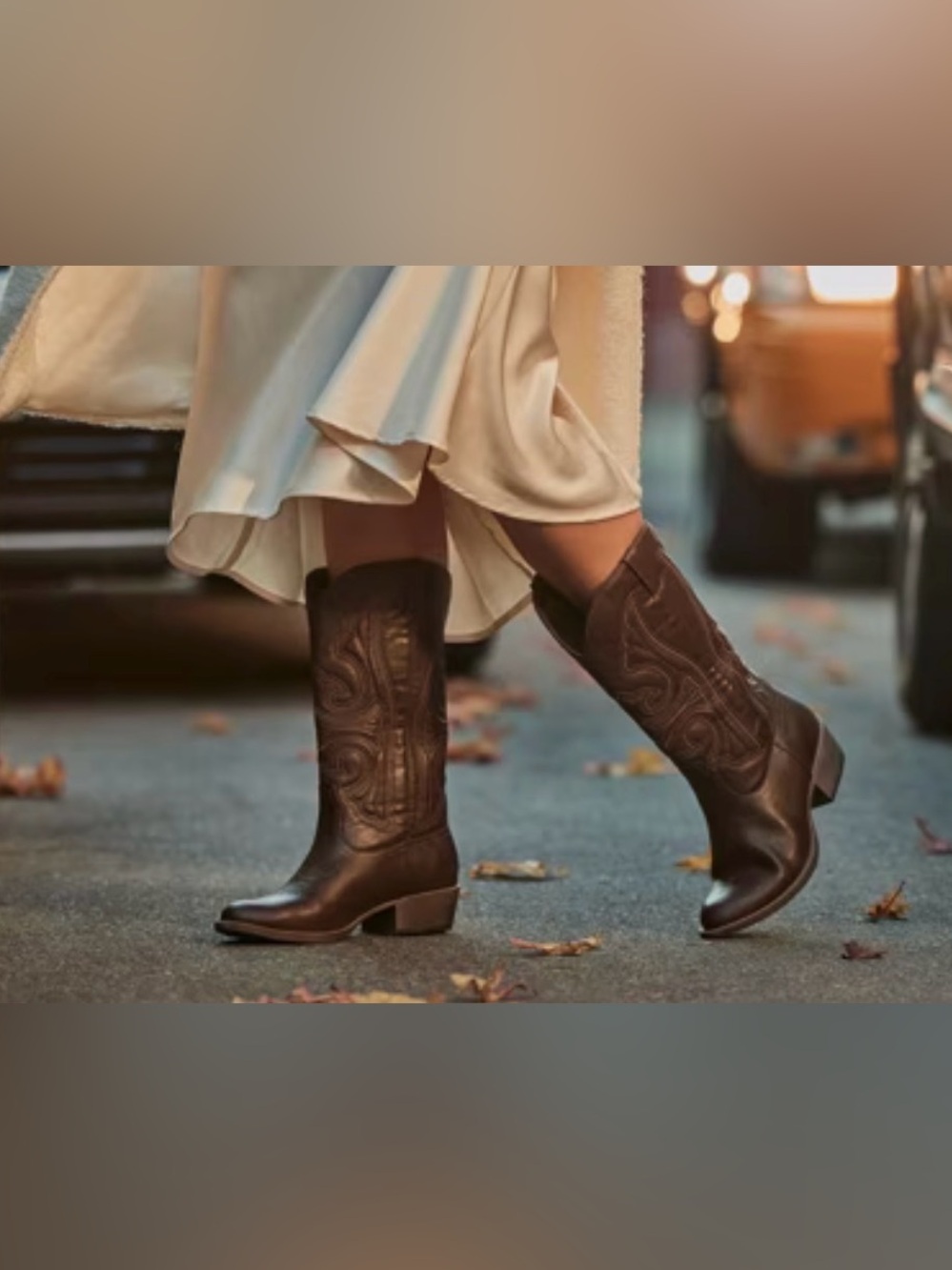 Classic Women's Brown Western Mid-Calf Boot